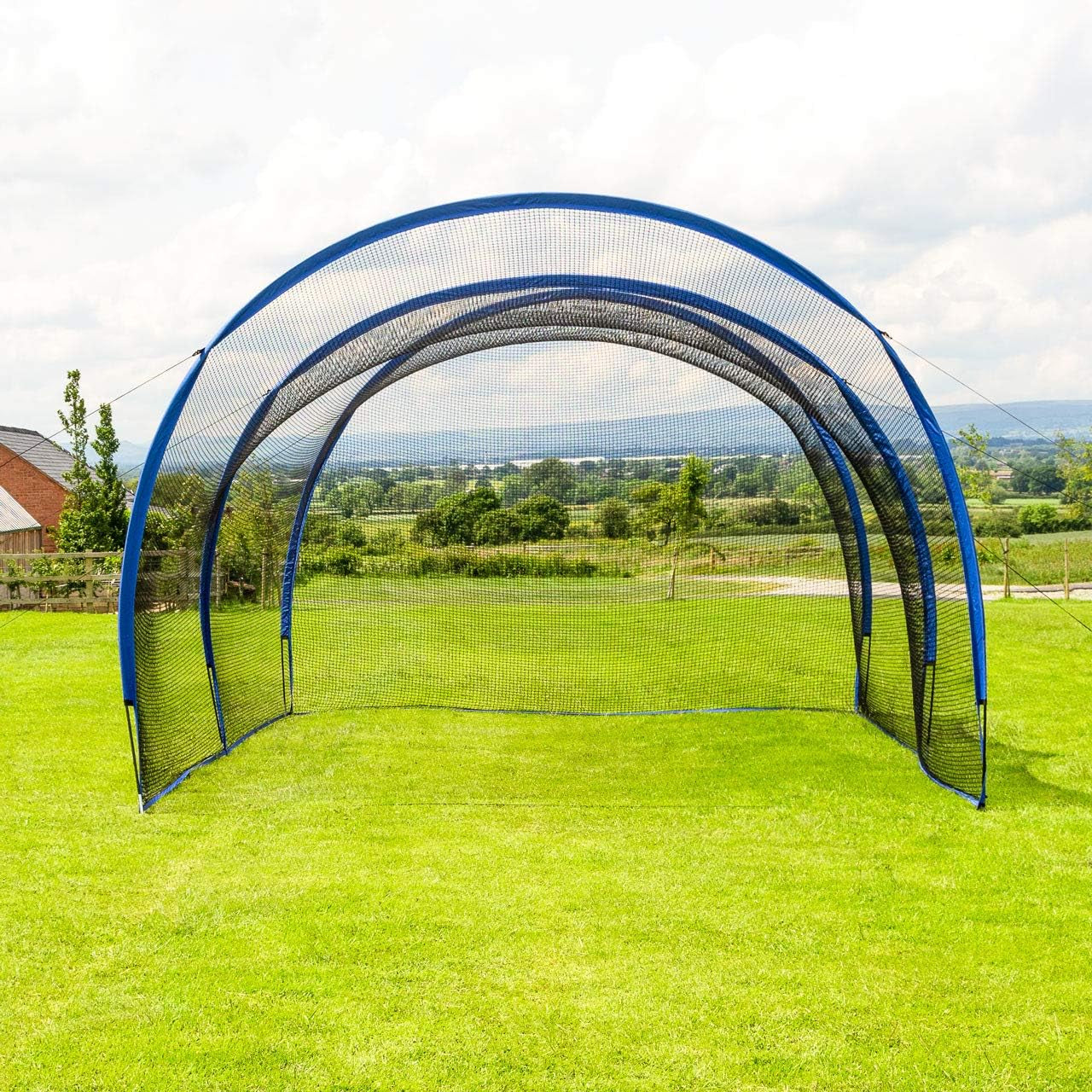 Pop-Up Baseball Batting Cage | Backyard Batting & Pitching Practice [20Ft, 40Ft, 60Ft or 80Ft Net Length] | Baseball Net for Hitting and Pitching