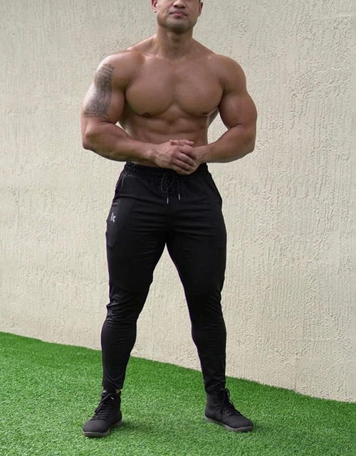 Load image into Gallery viewer, Mens Lightweight Gym Jogger Pants,Men'S Workout Sweatpants with Zip Pocket
