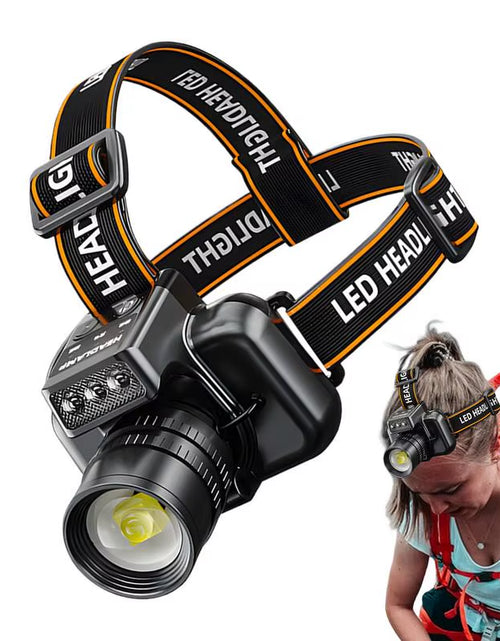 Load image into Gallery viewer, BeamLite™ Rechargeable LED Headlamp – High-Power Forehead Torch for Outdoor Adventures
