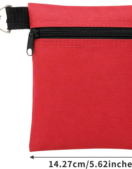Load image into Gallery viewer, Golf Tee Pouch, 5.62 X 6.87 Inch Professional Zipper Golf Tee/Ball Pouch Bag with Metal Lobster Claw Clip
