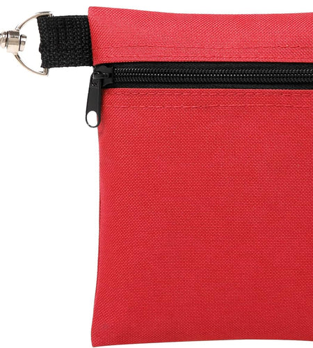 Golf Tee Pouch, 5.62 X 6.87 Inch Professional Zipper Golf Tee/Ball Pouch Bag with Metal Lobster Claw Clip