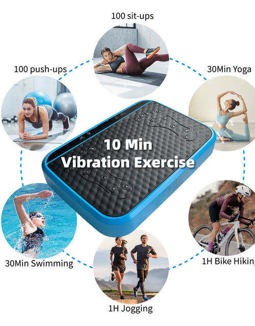 Load image into Gallery viewer, Vibration Plate Exercise Machine, Whole Body Fitness Platform for Lymphatic Drainage, Vibrating Shaker Board with 120 Speed Levels, Weight Loss and Fat Burner Workout Equipment for Women and Menwhite
