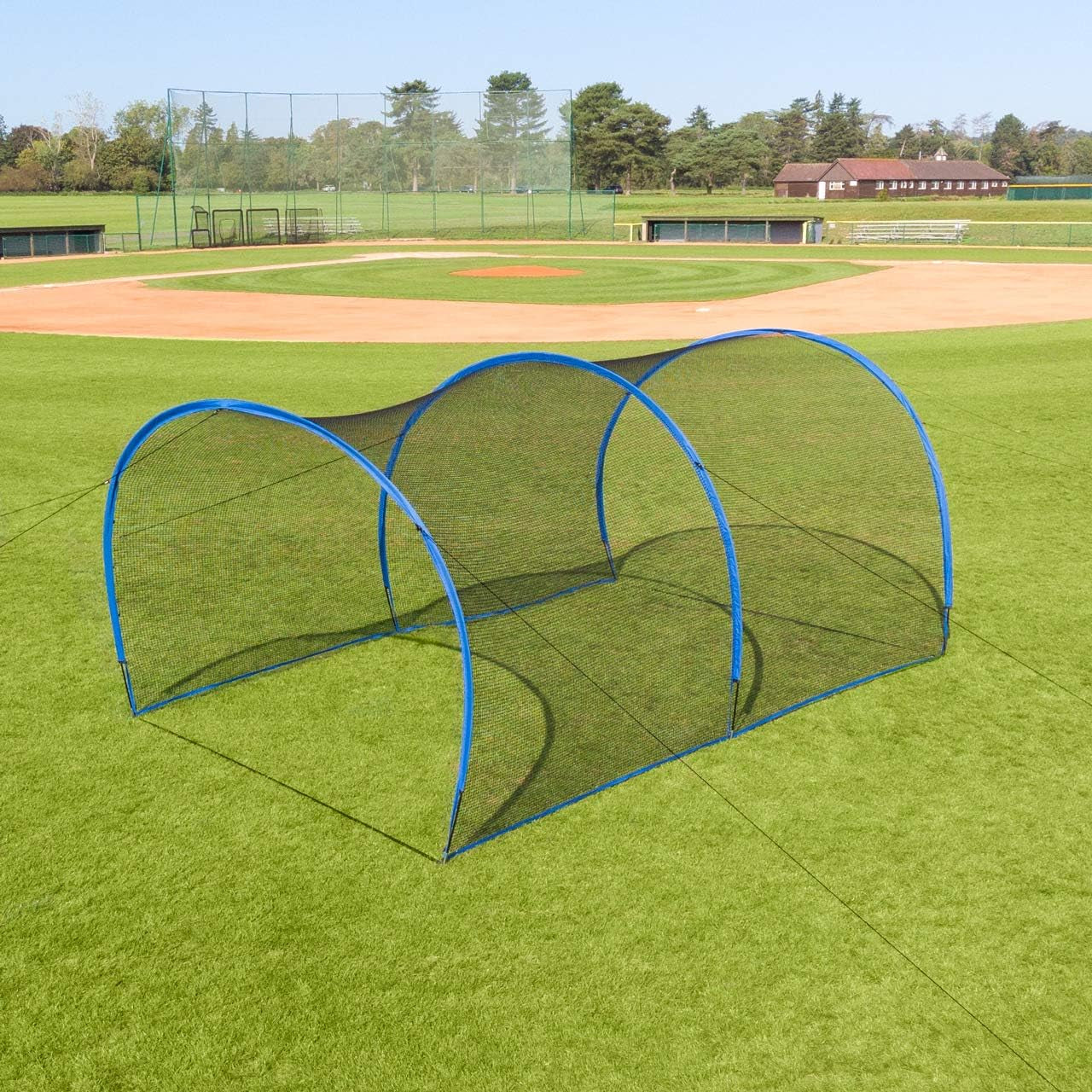 Pop-Up Baseball Batting Cage | Backyard Batting & Pitching Practice [20Ft, 40Ft, 60Ft or 80Ft Net Length] | Baseball Net for Hitting and Pitching