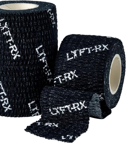 Weightlifting Hook Grip Tape W/Premium Adhesive for Olympic Weight Lift, Crossfit, Lifting & Gym, Stretch Athletic Finger Wrap, Protects Thumb Fingers Hand & Enhances Grip