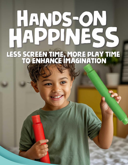 Load image into Gallery viewer, Pop Tubes Sensory Toys, Fine Motor Skills Stocking Stuffers Toddler Toys, Fidget Toys for Sensory Kids and Stocking Stuffers for Kids Learning Toys
