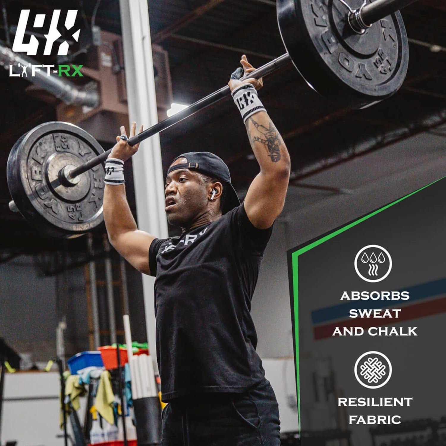 Weightlifting Hook Grip Tape W/Premium Adhesive for Olympic Weight Lift, Crossfit, Lifting & Gym, Stretch Athletic Finger Wrap, Protects Thumb Fingers Hand & Enhances Grip