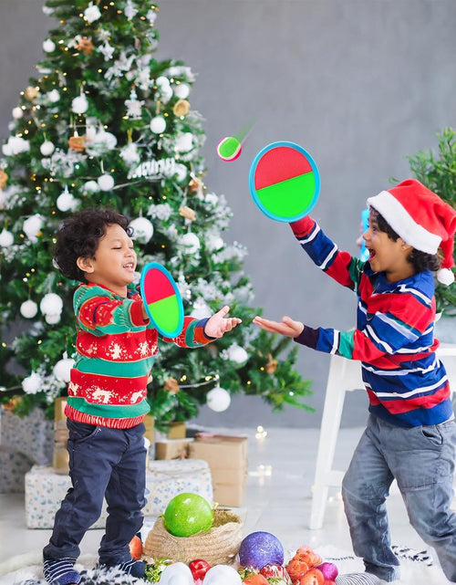 Load image into Gallery viewer, Toss and Catch Game Outdoor Toys for Kids Yard Beach Camping Toys Boys Ages 3 4 5 6 7 8 9 10 Year Olds Gifts (2 Paddles 2 Balls)
