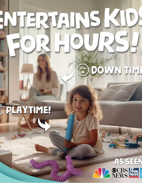 Load image into Gallery viewer, Pop Tubes Sensory Toys, Fine Motor Skills Stocking Stuffers Toddler Toys, Fidget Toys for Sensory Kids and Stocking Stuffers for Kids Learning Toys
