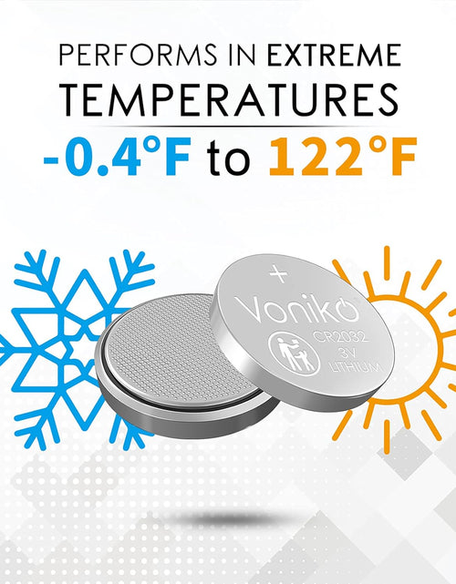 Load image into Gallery viewer, 3 Volt CR2032 Battery 6 Pack – Lithium Batteries – 2032 Button Battery Flat – 7 Years Shelf Life
