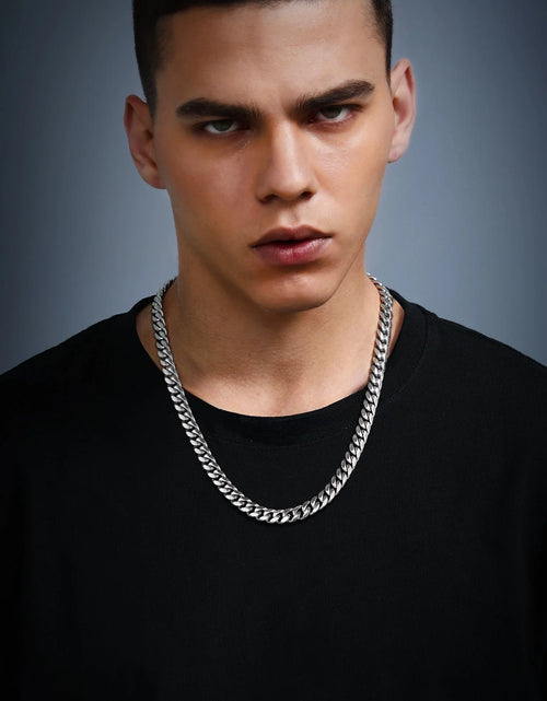 Load image into Gallery viewer, Mens Chain Stainless Steel Necklace Curb Cuban Link Neck Chains Mens Gifts
