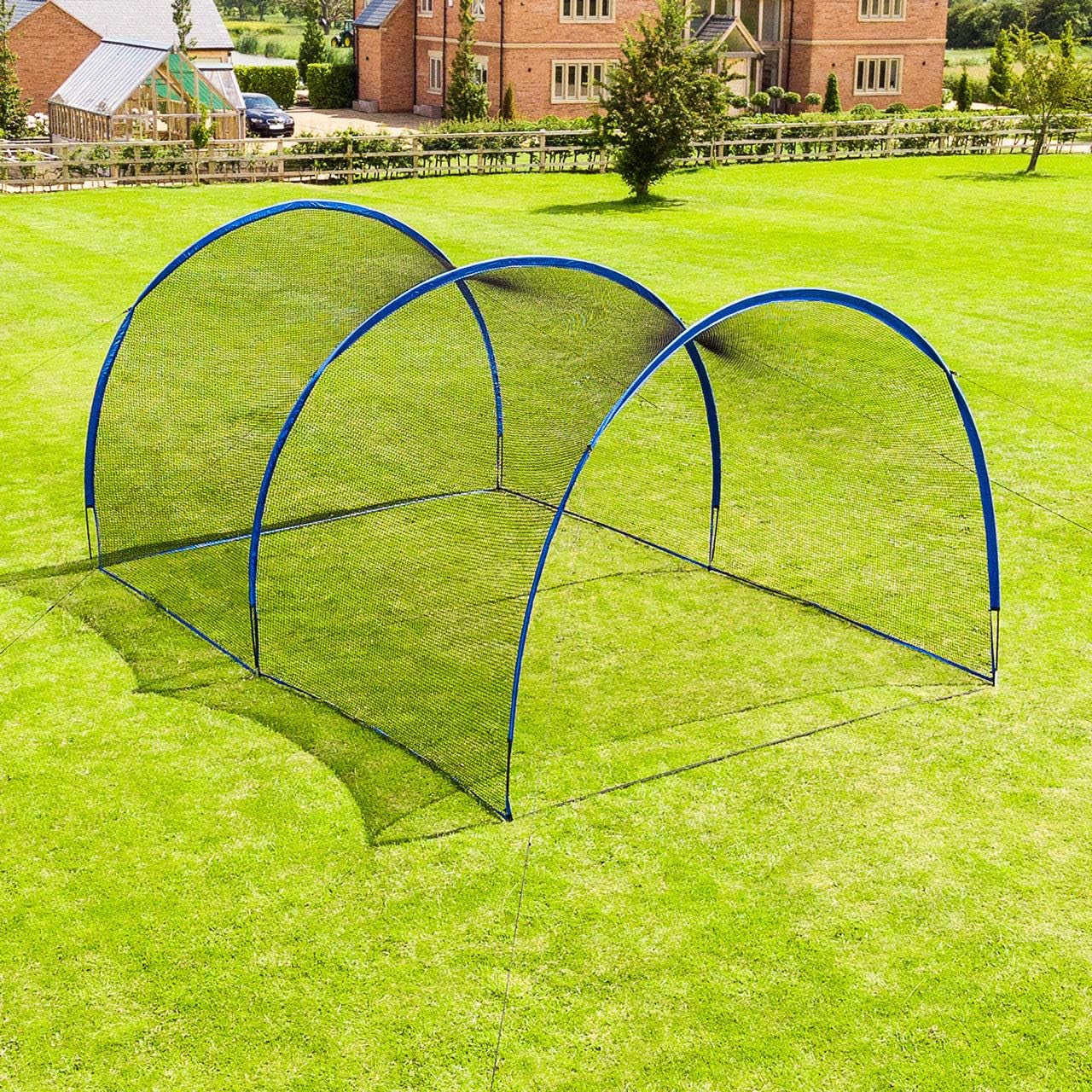 Pop-Up Baseball Batting Cage | Backyard Batting & Pitching Practice [20Ft, 40Ft, 60Ft or 80Ft Net Length] | Baseball Net for Hitting and Pitching