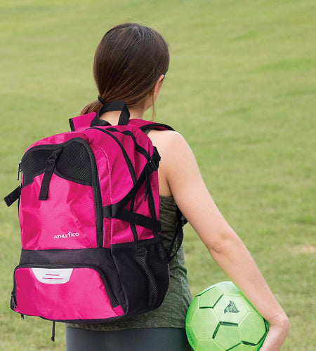 National Soccer Bag - Backpack for Soccer, Basketball & Football Includes Separate Cleat and Ball Holder
