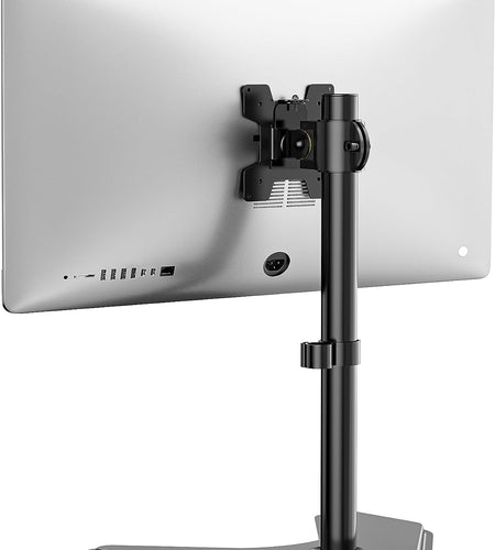 Single Monitor Stand, Adjustable Monitor Stand for One Screen up to 32Inch, Universal Freestanding Monitor Stand for Hp Acer Lg Monitor with Monting Holes 75 to 100Mm (Mf001),Black