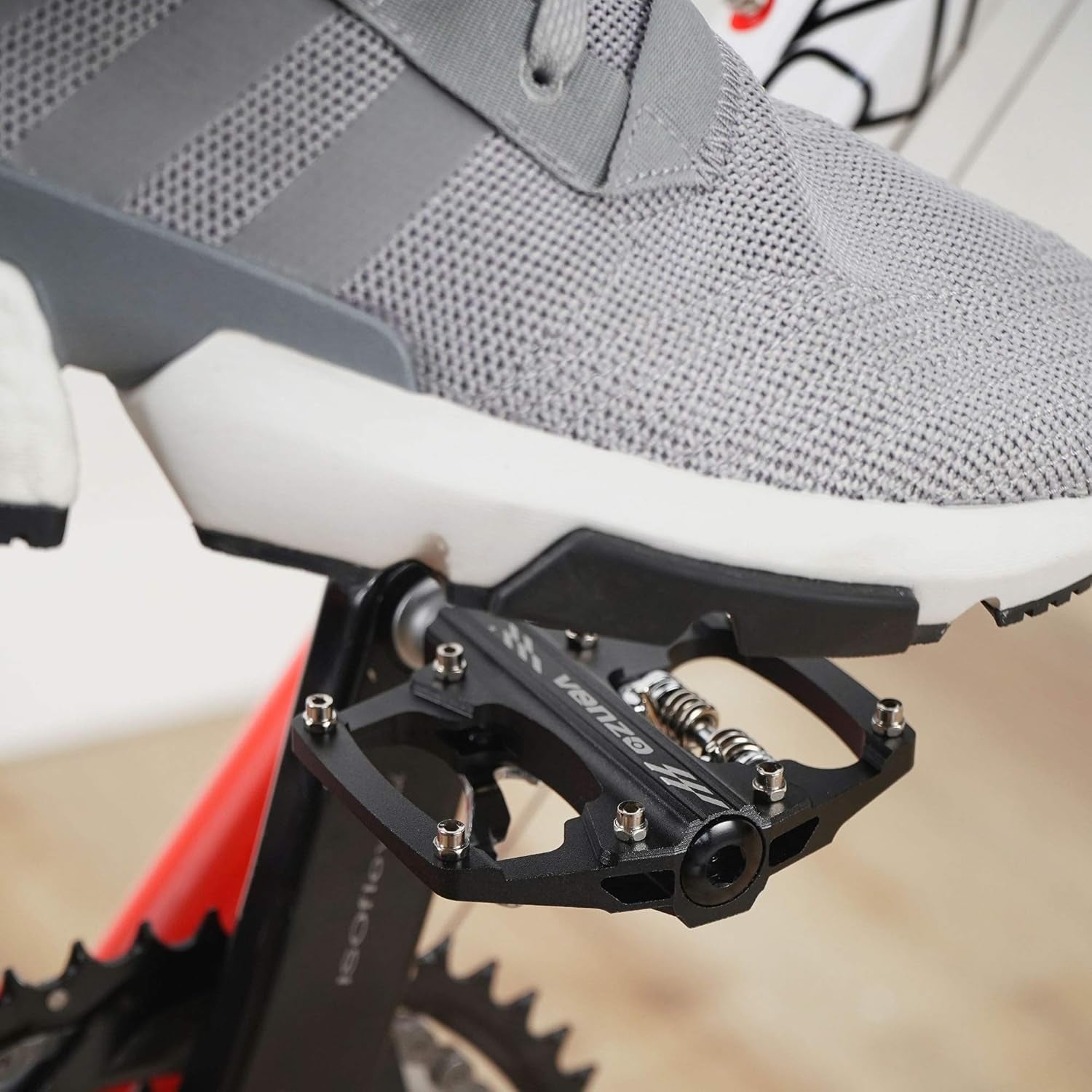 Dual Function Platform Multi-Use Compatible with Shimano SPD Mountain Bike Bicycle Sealed Clipless Pedals - Dual Platform Multi-Purpose - Great for Touring, Road, Trekking Bikes