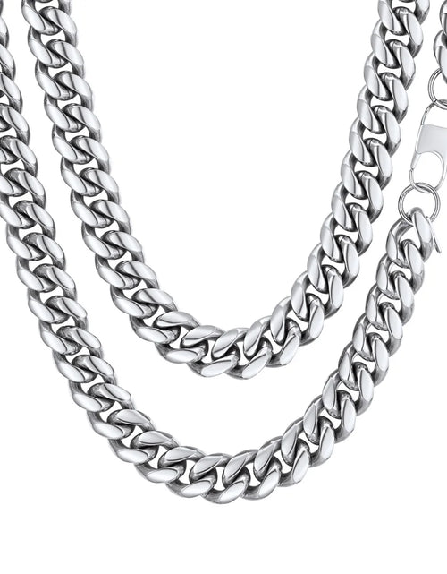 Load image into Gallery viewer, Mens Chain Stainless Steel Necklace Curb Cuban Link Neck Chains Mens Gifts
