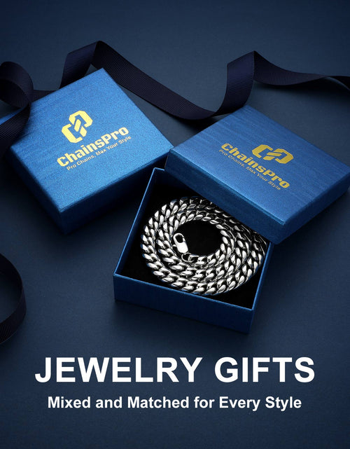 Load image into Gallery viewer, Mens Chain Stainless Steel Necklace Curb Cuban Link Neck Chains Mens Gifts
